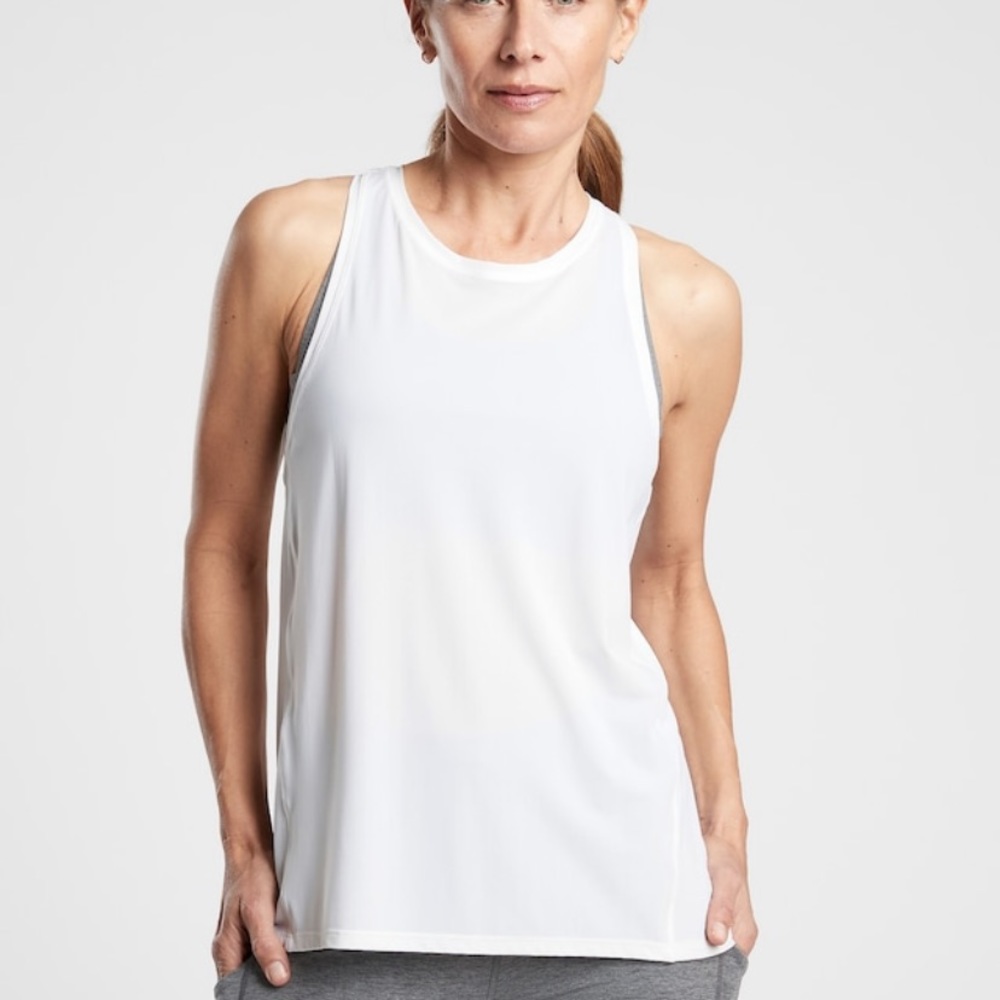 Athleta white Ultimate Train Tank Size S